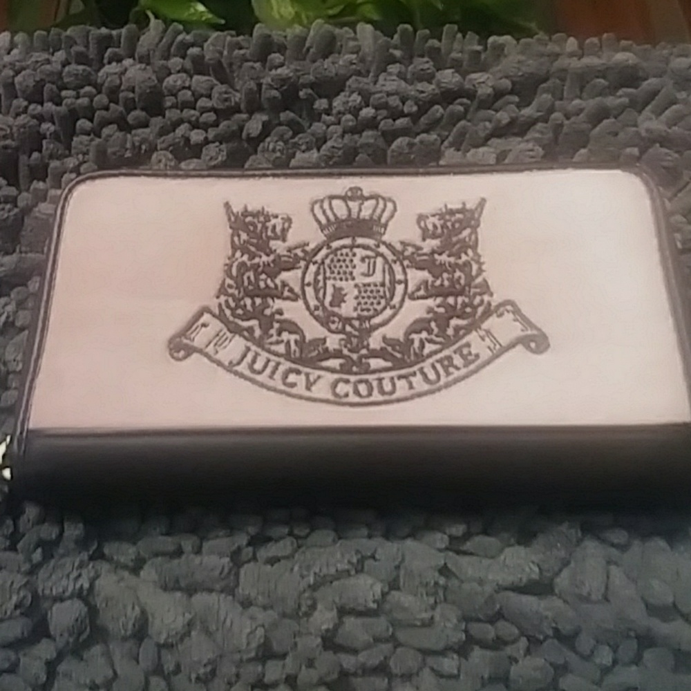 Juicy Couture pink and brown scottie dog wallet